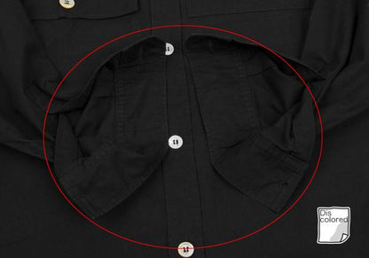 Y's for men Multi-Pocket Cotton Shirt Black Size M