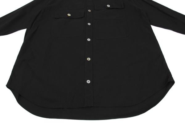 Y's for men Multi-Pocket Cotton Shirt Black Size M
