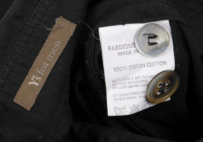 Y's for men Multi-Pocket Cotton Shirt Black Size M