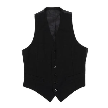 Jean Paul GAULTIER HOMME Wool Gilet Vest Black Size 48