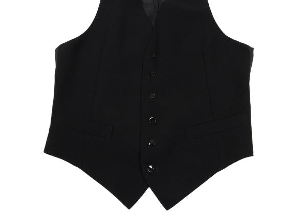 Jean Paul GAULTIER HOMME Wool Gilet Vest Black Size 48