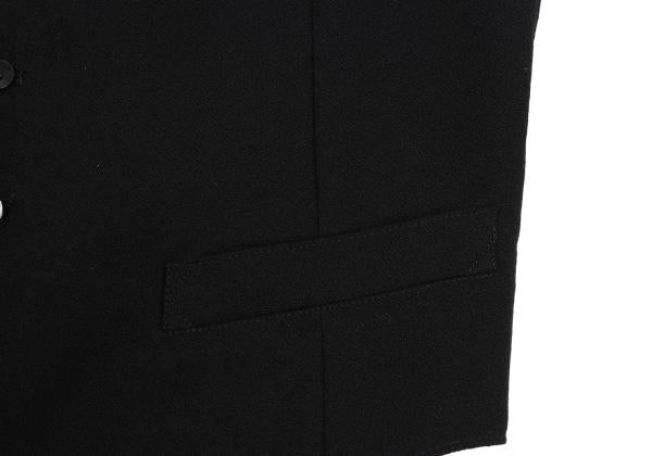 Jean Paul GAULTIER HOMME Wool Gilet Vest Black Size 48