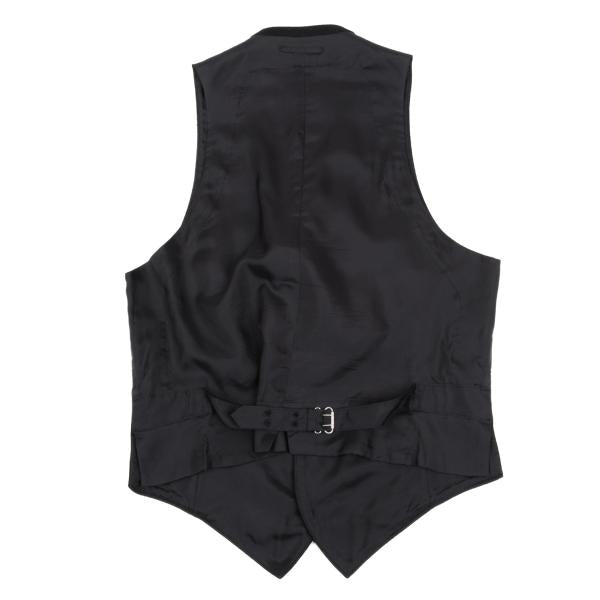 Jean Paul GAULTIER HOMME Wool Gilet Vest Black Size 48