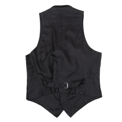 Jean Paul GAULTIER HOMME Wool Gilet Vest Black Size 48