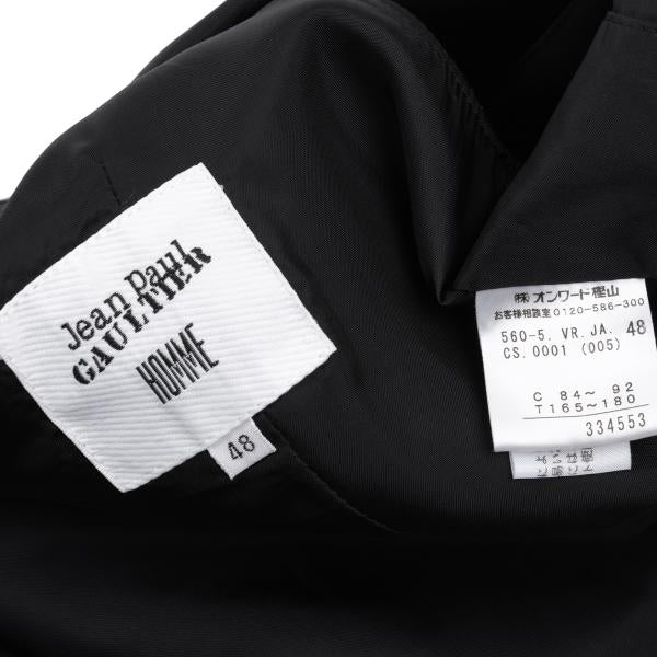 Jean Paul GAULTIER HOMME Wool Gilet Vest Black Size 48