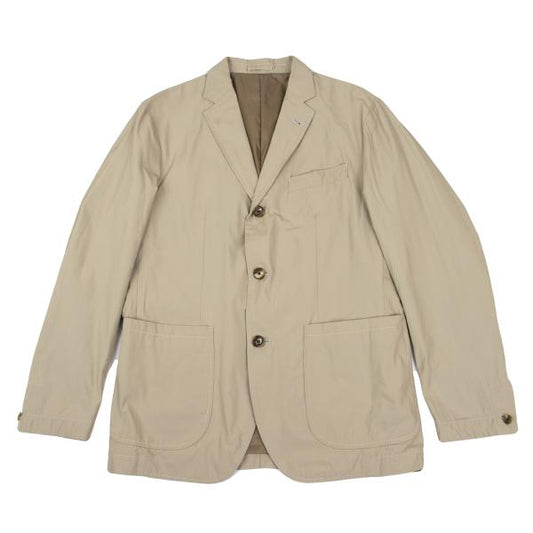Papas Poly Patch Pocket 3B Jacket Beige Size M