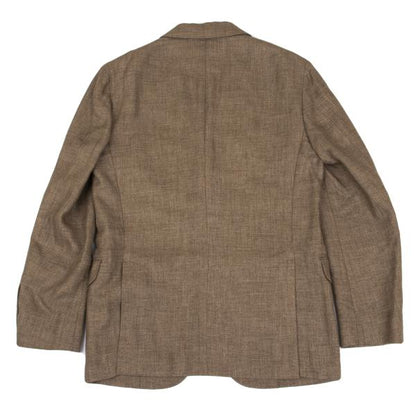 Papas Linen Wool 3-Button Jacket Brown Size S