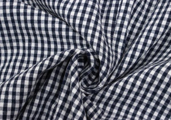 Papas Linen Cotton Gingham Check 3B Jacket Navy Size M
