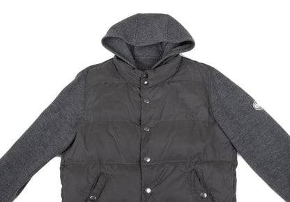 Papas Hybrid Hooded Down Vest Greige Size M