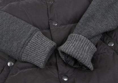 Papas Hybrid Hooded Down Vest Greige Size M