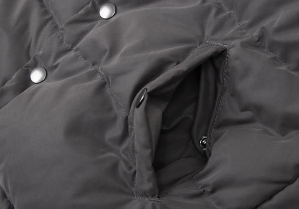 Papas Hybrid Hooded Down Vest Greige Size M