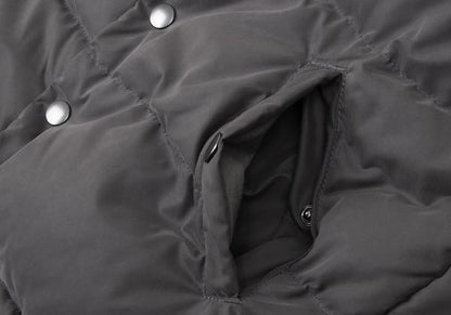 Papas Hybrid Hooded Down Vest Greige Size M