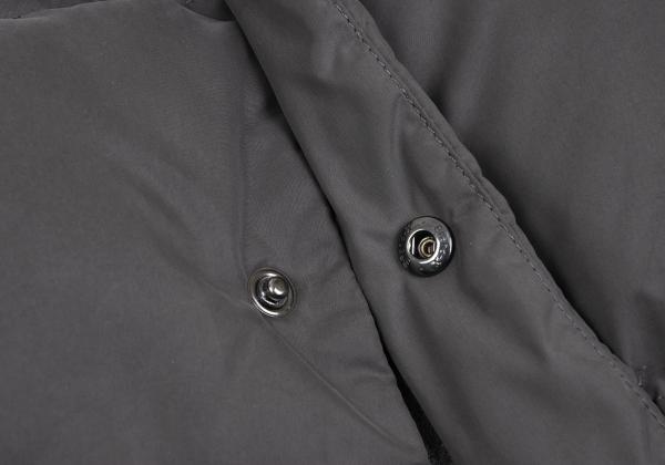 Papas Hybrid Hooded Down Vest Greige Size M
