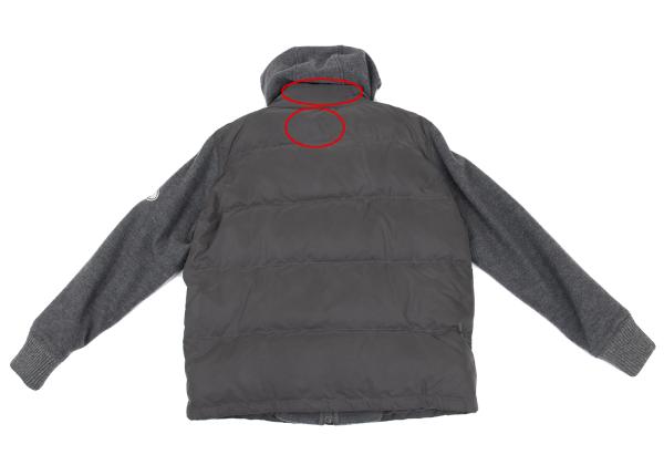 Papas Hybrid Hooded Down Vest Greige Size M