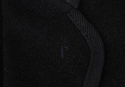 Papas Brushed Cashmere Piping Jacket Black Size 48M