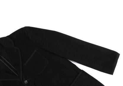 Papas Brushed Cashmere Piping Jacket Black Size 48M