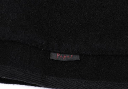 Papas Brushed Cashmere Piping Jacket Black Size 48M