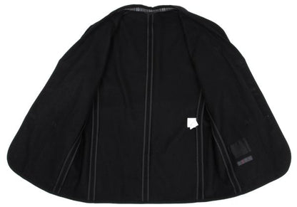 Papas Brushed Cashmere Piping Jacket Black Size 48M