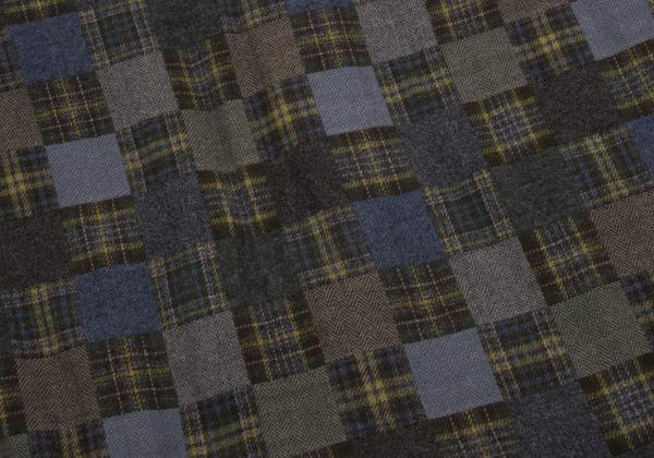 Papas Grey Check Block Flannel Hooded Shirt Hoodie Size 48M