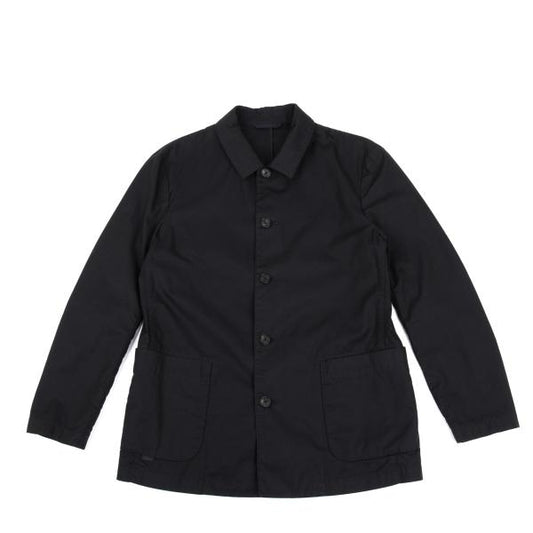 Papas Cotton Patch Pocket Shirt Jacket Black Size 48M