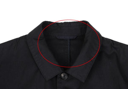 Papas Cotton Patch Pocket Shirt Jacket Black Size 48M