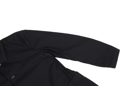 Papas Cotton Patch Pocket Shirt Jacket Black Size 48M