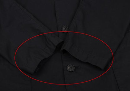 Papas Cotton Patch Pocket Shirt Jacket Black Size 48M