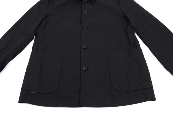 Papas Cotton Patch Pocket Shirt Jacket Black Size 48M