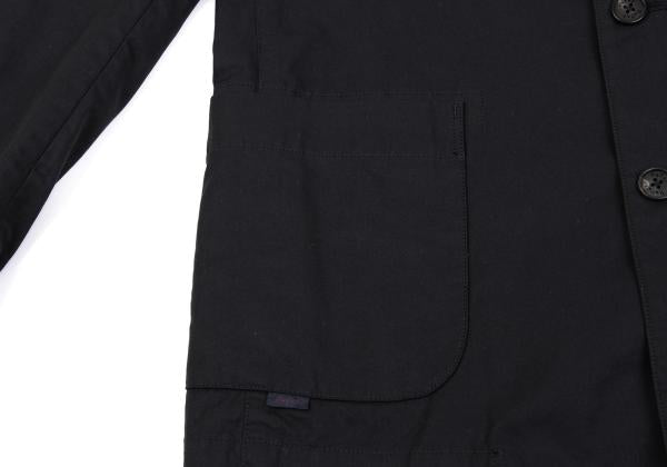 Papas Cotton Patch Pocket Shirt Jacket Black Size 48M