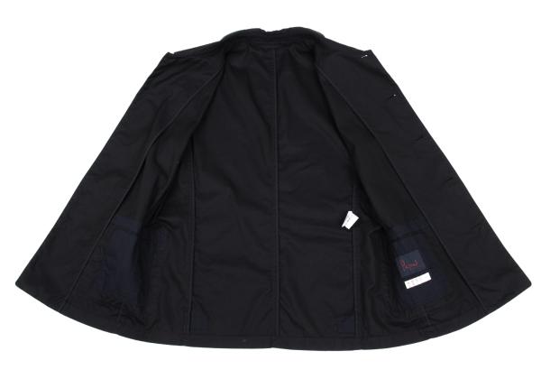 Papas Cotton Patch Pocket Shirt Jacket Black Size 48M