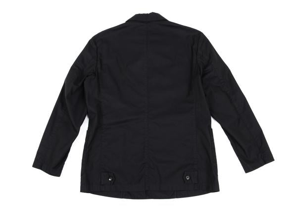 Papas Cotton Patch Pocket Shirt Jacket Black Size 48M