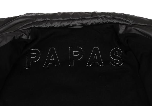 Papas Inner Logo Stitch Feather Down Jacket Black Size 48M