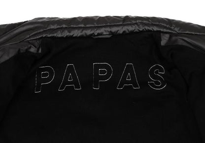 Papas Inner Logo Stitch Feather Down Jacket Black Size 48M