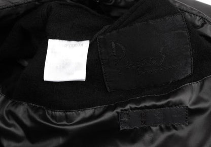 Papas Inner Logo Stitch Feather Down Jacket Black Size 48M
