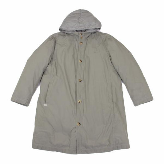 Papas Detachable Liner Down Hooded Long Light Khaki Jacket Size 48M