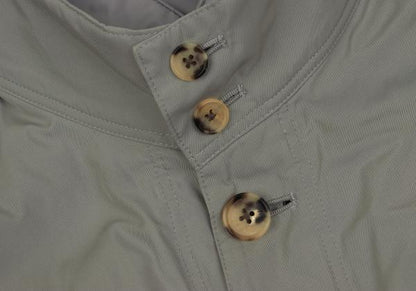 Papas Detachable Liner Down Hooded Long Light Khaki Jacket Size 48M