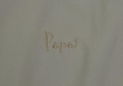 Papas Detachable Liner Down Hooded Long Light Khaki Jacket Size 48M
