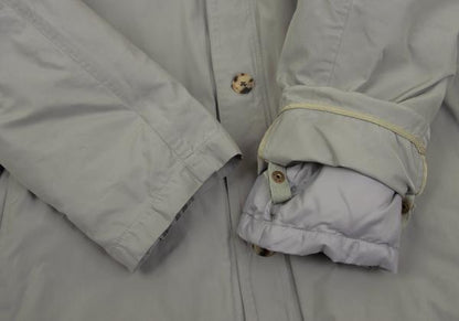 Papas Detachable Liner Down Hooded Long Light Khaki Jacket Size 48M