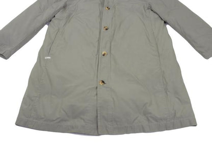 Papas Detachable Liner Down Hooded Long Light Khaki Jacket Size 48M