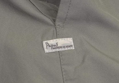 Papas Detachable Liner Down Hooded Long Light Khaki Jacket Size 48M