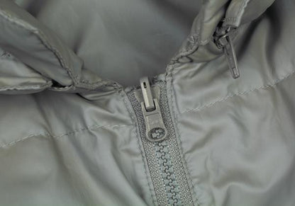 Papas Detachable Liner Down Hooded Long Light Khaki Jacket Size 48M