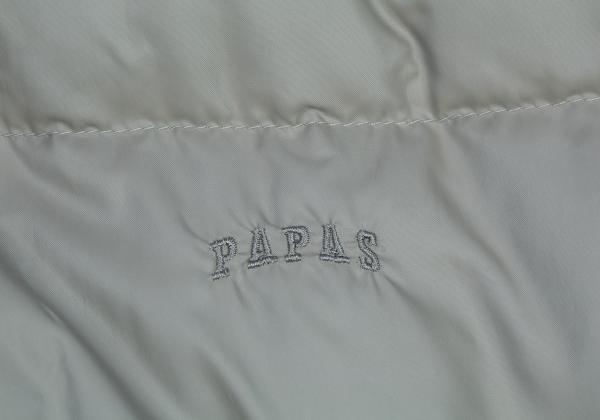 Papas Detachable Liner Down Hooded Long Light Khaki Jacket Size 48M