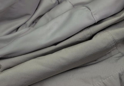 Papas Detachable Liner Down Hooded Long Light Khaki Jacket Size 48M