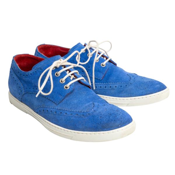 Tricker's x JUNYA WATANABE MAN Wingtip Suede Shoes Blue Size 26cm