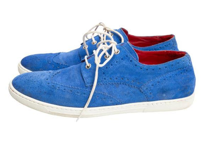 Tricker's x JUNYA WATANABE MAN Wingtip Suede Shoes Blue Size 26cm