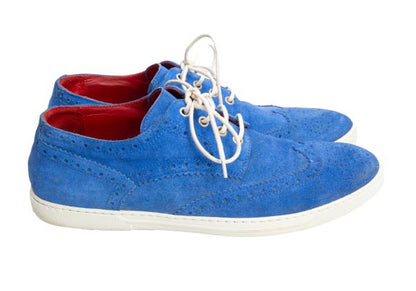 Tricker's x JUNYA WATANABE MAN Wingtip Suede Shoes Blue Size 26cm