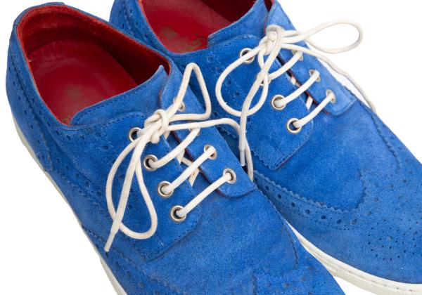Tricker's x JUNYA WATANABE MAN Wingtip Suede Shoes Blue Size 26cm