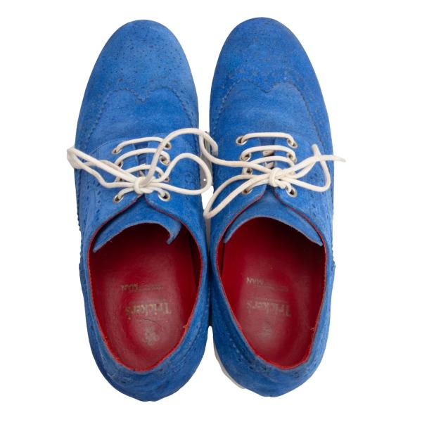 Tricker's x JUNYA WATANABE MAN Wingtip Suede Shoes Blue Size 26cm