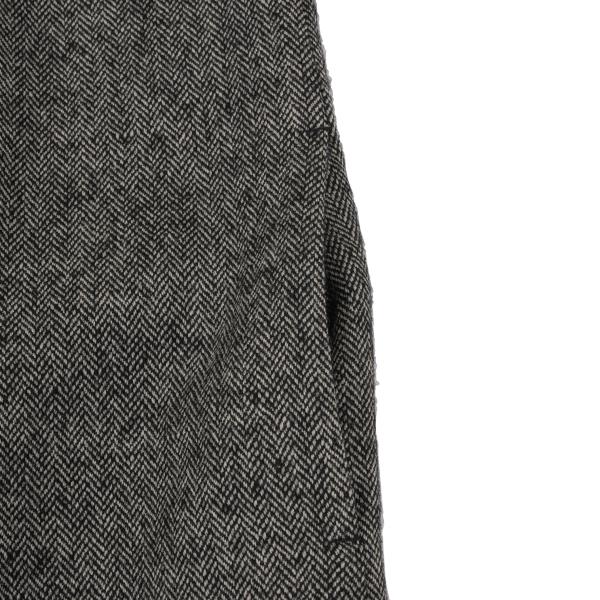 HIROKO BIS Wool Blend Herringbone Tweed Dress Gray Size 11