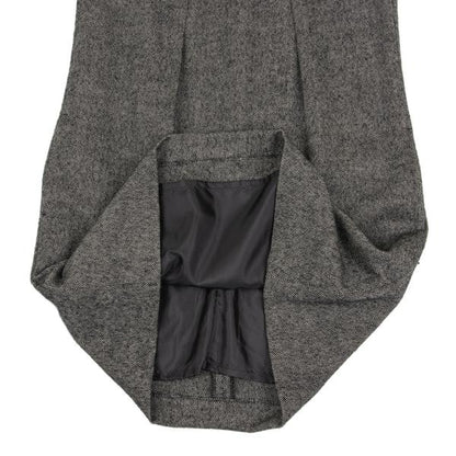 HIROKO BIS Wool Blend Herringbone Tweed Dress Gray Size 11
